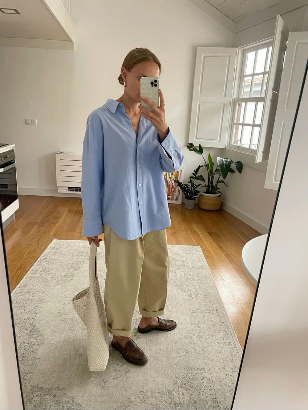 Light Blue Button-Down Shirt - Relaxed Fit